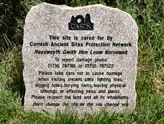 CORNISH ANCIENT SITES PROTECTION NETWORK