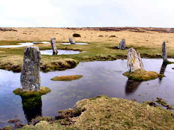 East Moor, Fox Tor and Nine Stones Circle