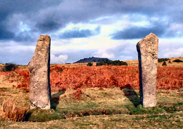 The Hurlers and Pipers Standing Stones — photograph 1