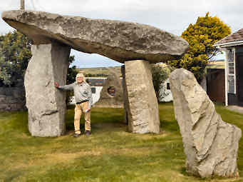 Ed Prynn and his Prynnhenge — photograph 1